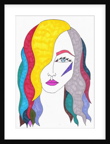 Rainbow Hair, 2017 by Daisy de Villeneuve