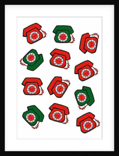 Red & Green Telephones, 2017 by Daisy de Villeneuve