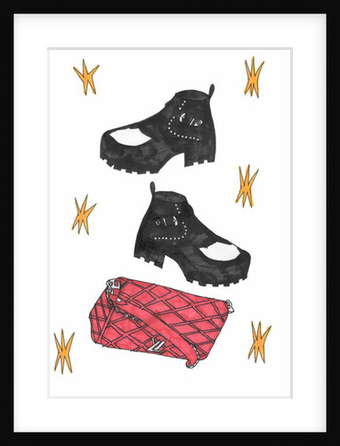 Redbag & boots, 2016 by Daisy de Villeneuve