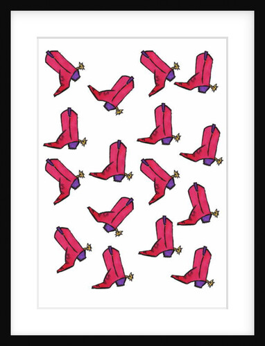Red Cowboy Boots, 2017 by Daisy de Villeneuve