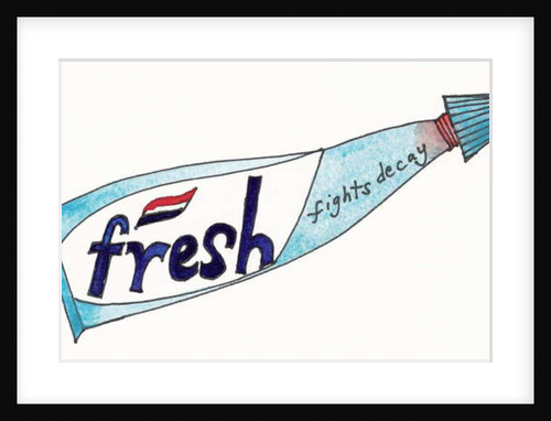 Toothpaste, 2107 by Daisy de Villeneuve