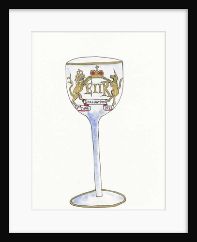 Coronation Wine Glass, 2017 by Daisy de Villeneuve