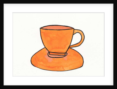 Orange Tea Cup, 2017 by Daisy de Villeneuve