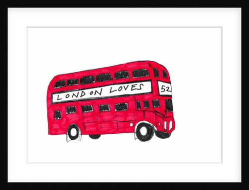 Red London Bus, 2017 by Daisy de Villeneuve
