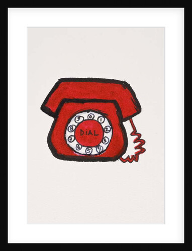 Red Telephone, 2017 by Daisy de Villeneuve
