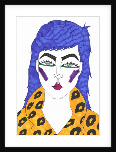 Blue hair, 2018 by Daisy de Villeneuve