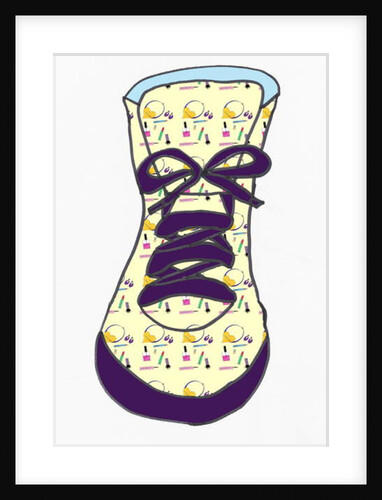 Sneaker 1 (pen on paper and photoshop by Daisy de Villeneuve