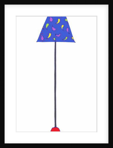 Standing Lamp Blue Shade by Daisy de Villeneuve