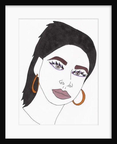 Black Haired Girl by Daisy de Villeneuve