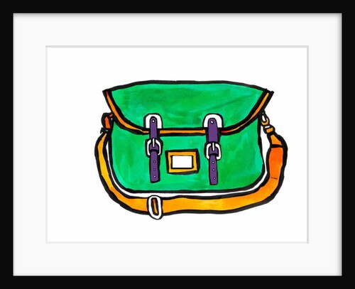 Green Satchel by Daisy de Villeneuve