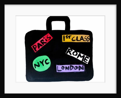 Paris, NYC, London, Rome Suitcase by Daisy de Villeneuve