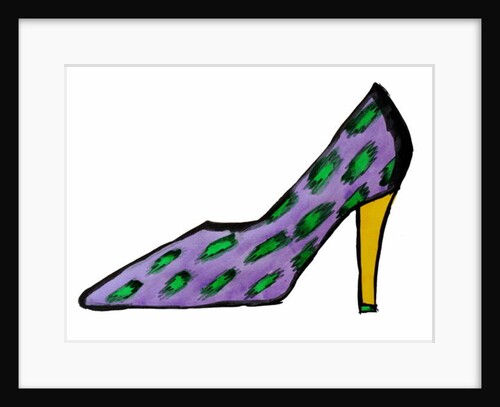 Purple High Heel by Daisy de Villeneuve