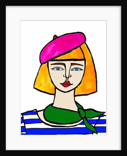 Girl with Beret by Daisy de Villeneuve