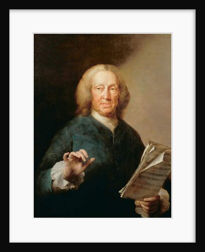 Portrait of Richard Leveridge, bass vocalist by Thomas Frye