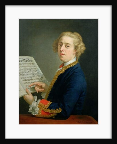 Portrait of Francesco Geminiani, Italian violinist by Andrea Soldi