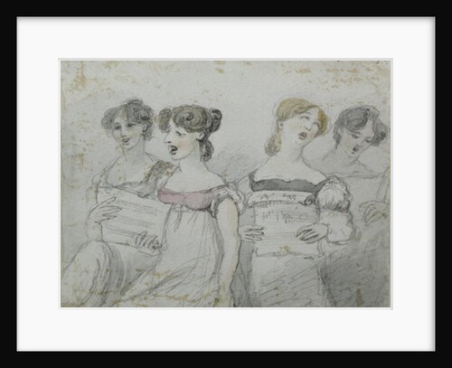 Oratorio performance at the Drury Lane Theatre, part two of a triptych, 1814 by John Nixon