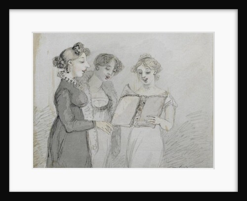 Oratorio performance at the Drury Lane Theatre, part three of a triptych, 1814 by John Nixon