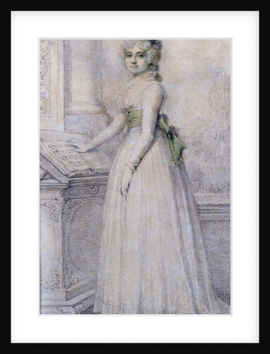 Portrait of a woman by a music stand, 1793 by Richard Cosway