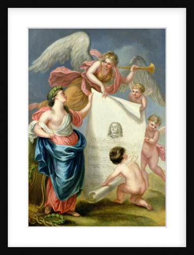 Allegorical study for a memorial print of Handel by Giovanni Battista Cipriani