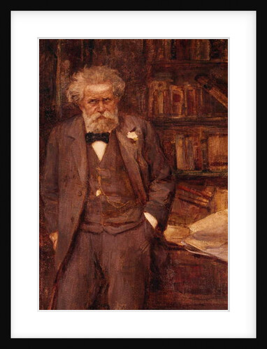 Portrait of the Italian poet Giosue' Carducci, by Alessandro Milesi by Alessandro Milesi