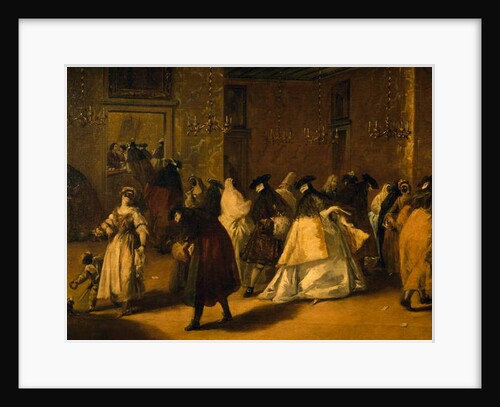 Il ridotto, 1755 by Francesco Guardi