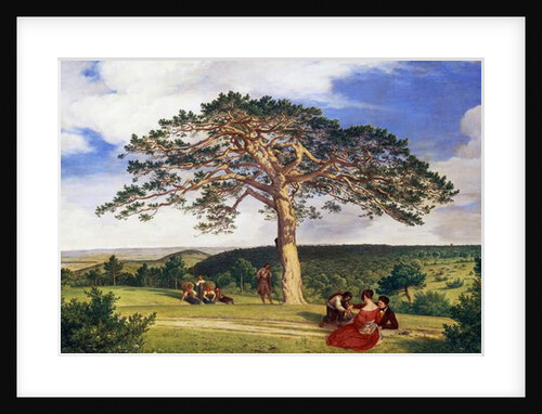 Big pine in Bruhl valley near Moding, 1838 by Ludwig Ferdinand Schnorr von Carolsfeld