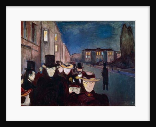 Evening on Karl Johan, 1892 by Edvard Munch