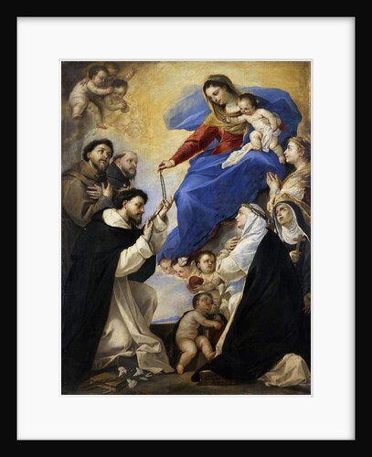 Our Lady of the Rosary, 1657, by Luca Giordano by Luca Giordano