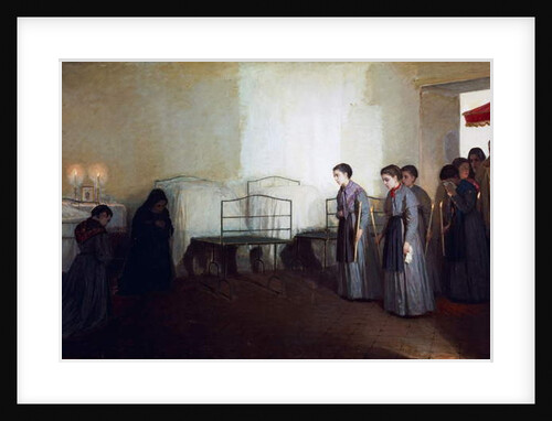 The orphan viaticum, 1877 by Gioacchino Toma