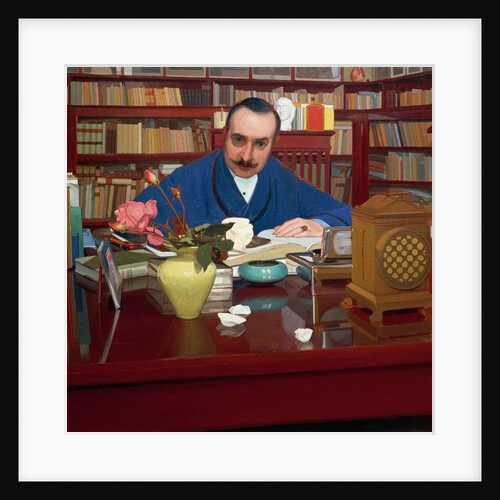 The writer and art critic Ugo Ojetti in the study, 1909-1910, by Oscar Ghiglia by Oscar Ghiglia
