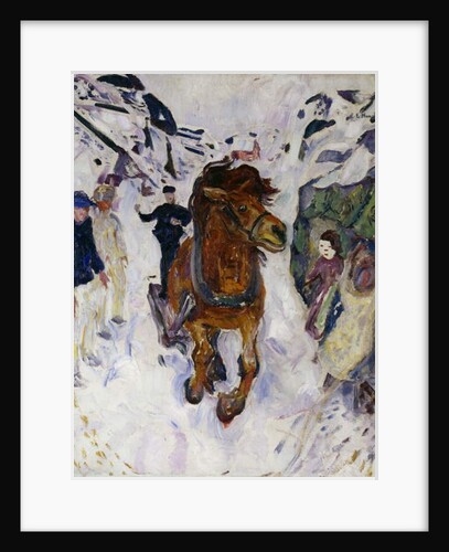Galloping horse, 1910, by Edvard Munch. Norway, 20th century. by Edvard Munch