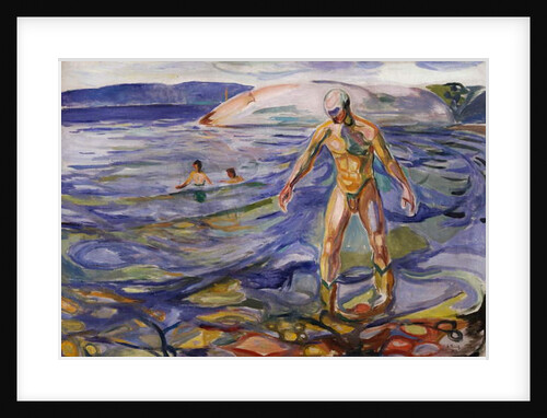 Bathing man, 1918 by Edvard Munch