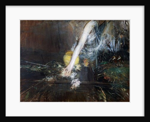 Arm with flower vase, ca 1910 by Giovanni Boldini