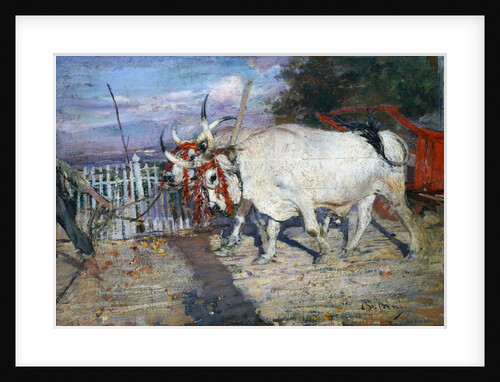 Ox cart, 1885 by Giovanni Boldini