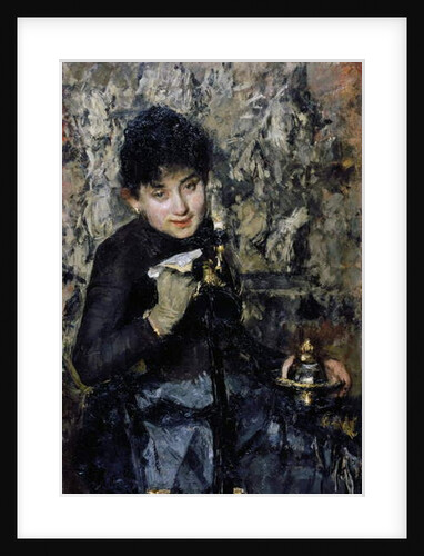 Woman with inkwell, ca 1875 by Antonio Mancini