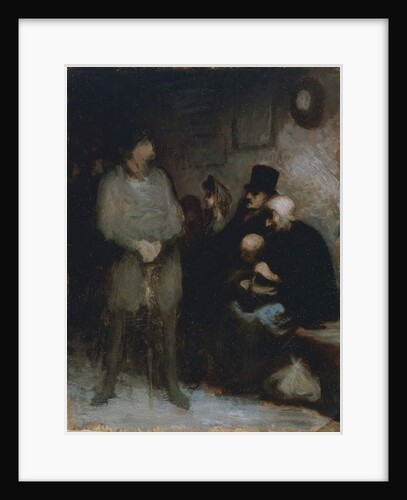 The waiting room, 1850 by Honore Daumier