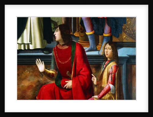 Pandolfo IV Malatesta and Carlo Malatesta by Domenico (1449-94) Ghirlandaio