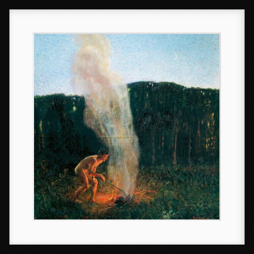 Column of smoke, 1900, by Plinio Nomellini by Plinio Nomellini