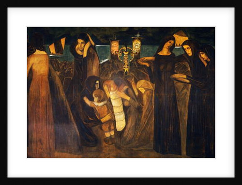 The blessing of dead at sea, 1914-1916, by Lorenzo Viani by Lorenzo Viani