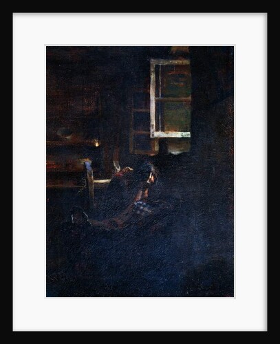 Empty cradle, 1881, by Giovanni Segantini by Giovanni Segantini