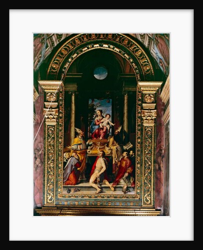 Madonna and Child Enthroned with Saint Anthony by Bartolomeo Passarotti