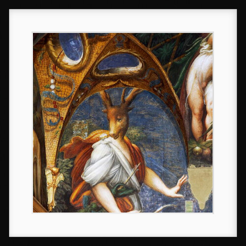 Actaeon turned into stag by Diana by Parmigianino
