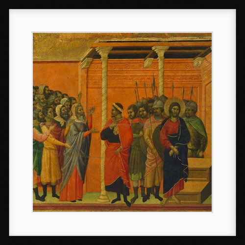 Altarpiece: Christ accused by the Pharisees by Duccio di Buoninsegna