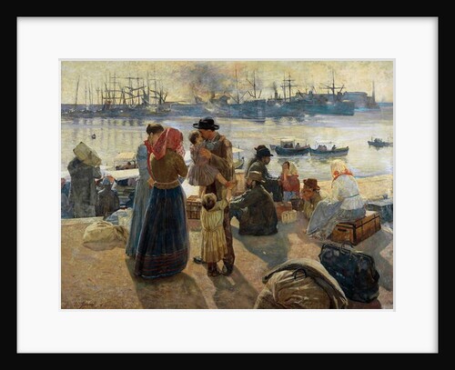 Emigrants, 1894 by Raffaello Gambogi