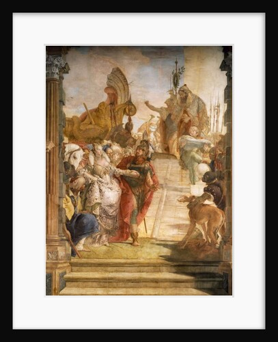 The Meeting of Marc Anthony and Cleopatra, detail, 1746-1747 by Simone II Baschenis