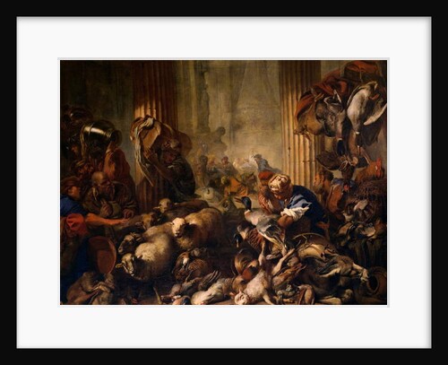 Christ driving traders from Temple, 1645-1655 by Giovanni Benedetto Castiglione