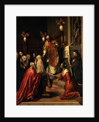 Pasquale Cicogna hearing Mass by Palma Il Giovane