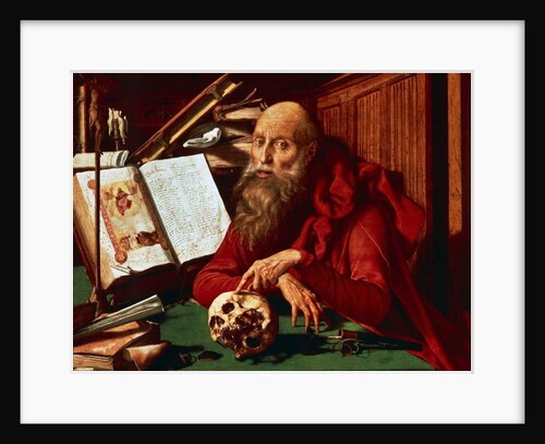 Saint Jerome in his study, 1541 by Marinus van Reymerswaele