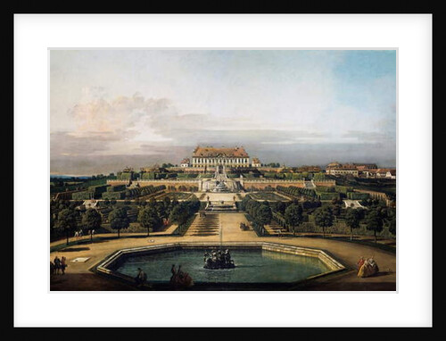 The imperial castle Schlosshof, garden side, 1759-1760 by Bernardo Bellotto