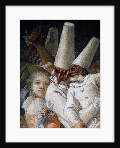 Pulcinella and Acrobats, detail, 1797 by Giandomenico Tiepolo